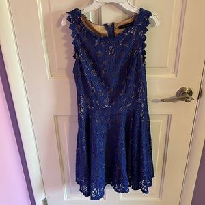 Juniors Blue Lace Dress